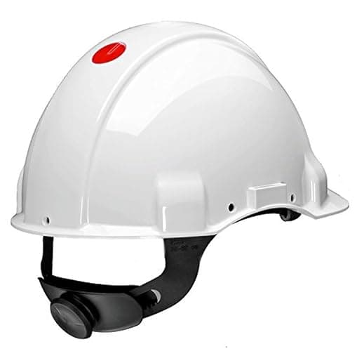 3 m g3001muv1000 V-vi – g3001 casque, sans Aération, diélectrique 1000 V, Blanc, avec harnais roulette et bande sueur Cuir