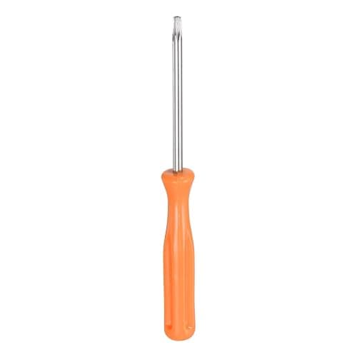 QUARKZMAN Tournevis Torx T10H en Acier au Carbone de 4 Pouces de Longueur, Tête en Étoile de Sécurité à 6 Points Non Magnétique, Tournevis de Précision avec Poignée Antidérapante, Jaune