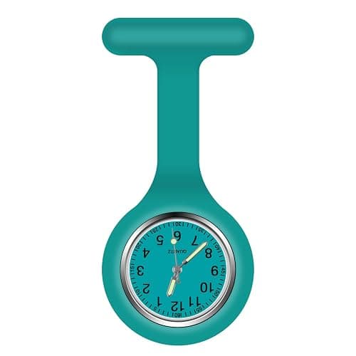 Vicloon Montre à Gousset D'infirmière, Infirmière Montre Broche en Silicone avec Broche pour Infirmières et à Tout Autre Professionnel de la Santé