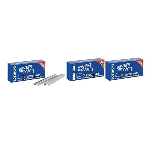 BOSTITCH Lot de 3 Boîtes de 5000 agrafes STCR 2115/ 6mm