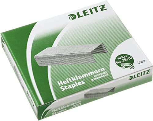 LEITZ® Lot de 1000 agrafes galvanisées 25/10