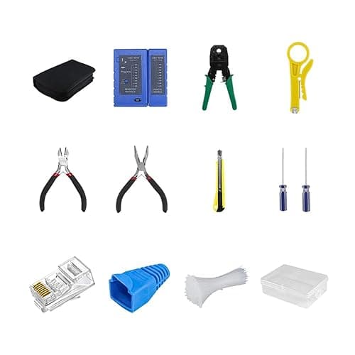 Namvo Outils Professionnels de réparation et d'installation de réseau Domestique pour la Maintenance Informatique et Les Tests de câbles