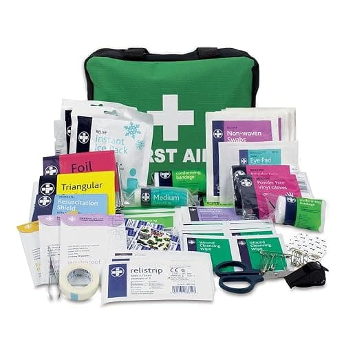 LEWIS-PLAST Pièces de premiers soins de la trousse de premiers soins plastiques 160 pièces - composant de kit de sauvetage de haute qualité avec normes européennes