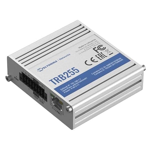 Teltonika TRB255 Industrial M2M LTE Cat-M1 TRB25500000, SNMP, W125727570 (Cat-M1 TRB2550000, SNMP, TCP, UDP, IPv4, IPv6, ICMP, NTP, DNS, HTTP, HTTP, SMTP, SSL v3, TLS, ARP,).