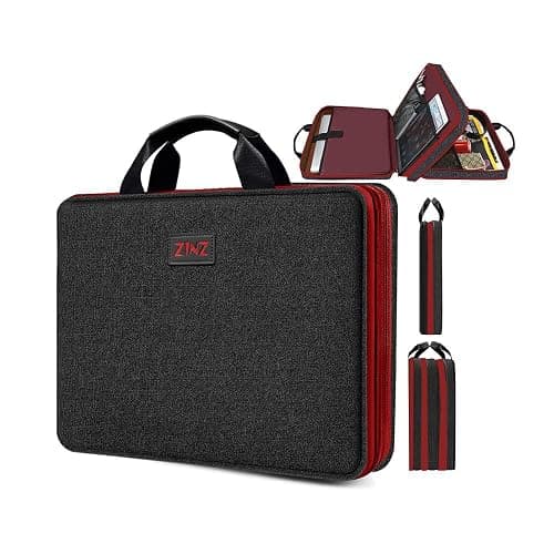 ZINZ Mince et extensible 13 14 15 16 pouces Housse pour ordinateur portable avec poignée imperméable et intérieur doux