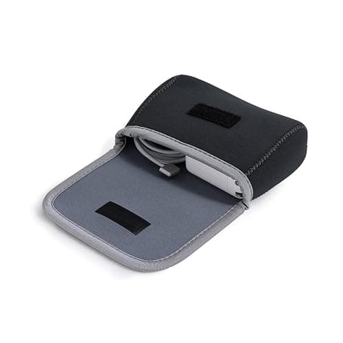 LENTION Pochette Cable et Chargeur Voyage Étui de Rangement, Gris Foncé S | Petite Trousse Electronique Sac pour Chargeur MacBook, Adaptateur, Souris sans Fil, Téléphone Portable, Clé USB, Power Bank