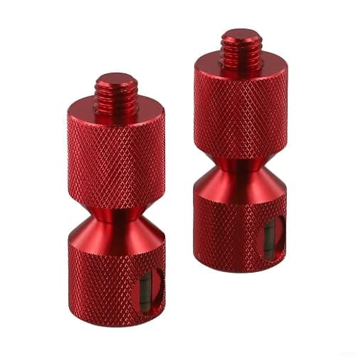 Kit de broches de localisation de bride robuste de 3,8 cm à deux trous en aluminium pour alignement de tuyaux ASME 6061, équipement industriel professionnel, noir et rouge (rouge, 2 pièces)