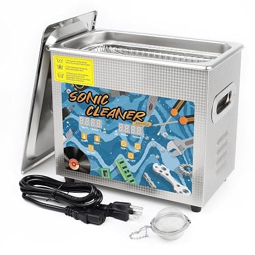 KECOOLKE Nettoyeur A Ultrasons Professionel 3 L,Puissance 120W Chauffage 150W,Inox Ultrasonic Cleaner chauffage à 80 Degrés pour les bijoux,les lab,les équipements Outils et industriels