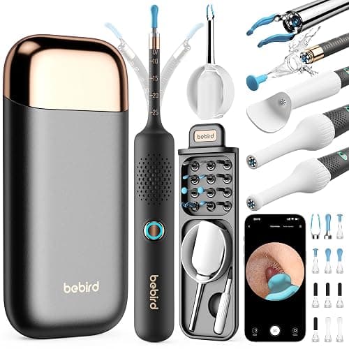 Otoscope Numérique HD 1920P pour Nettoyage d'Oreille, avec Caméra Flexible et Pince - Nettoyeur d'Oreille avec Caméra pour Inspection Auriculaire à Domicile