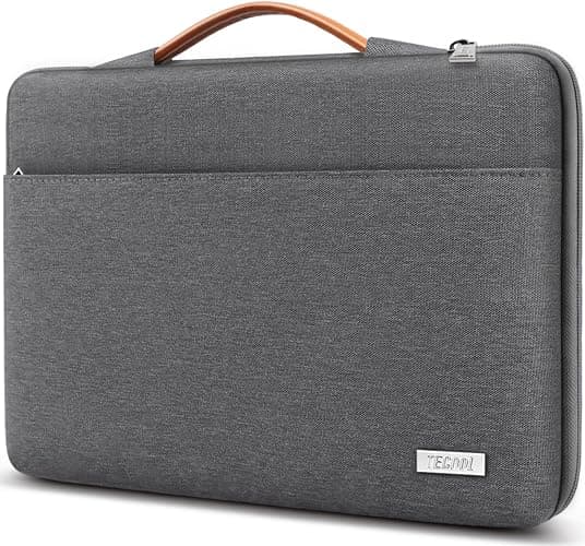 TECOOL Housse 16 Pouces Ordinateur Portable pour MacBook Pro 16 M5-M1 2026-2019,Pochette Ordinateur 16 Pouces pour 16" Notebook Lenovo Thinkpad Ideapad HP Dell ASUS,Sacoche PC Portable 16,Gris Foncé